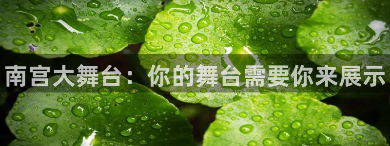 k8凯发旗舰厅官网入口：南宫大舞台：你的舞台需要你来展示